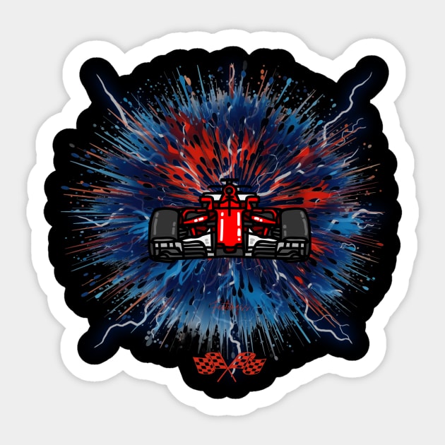 Formula one 1 lover Sticker by Funtomass